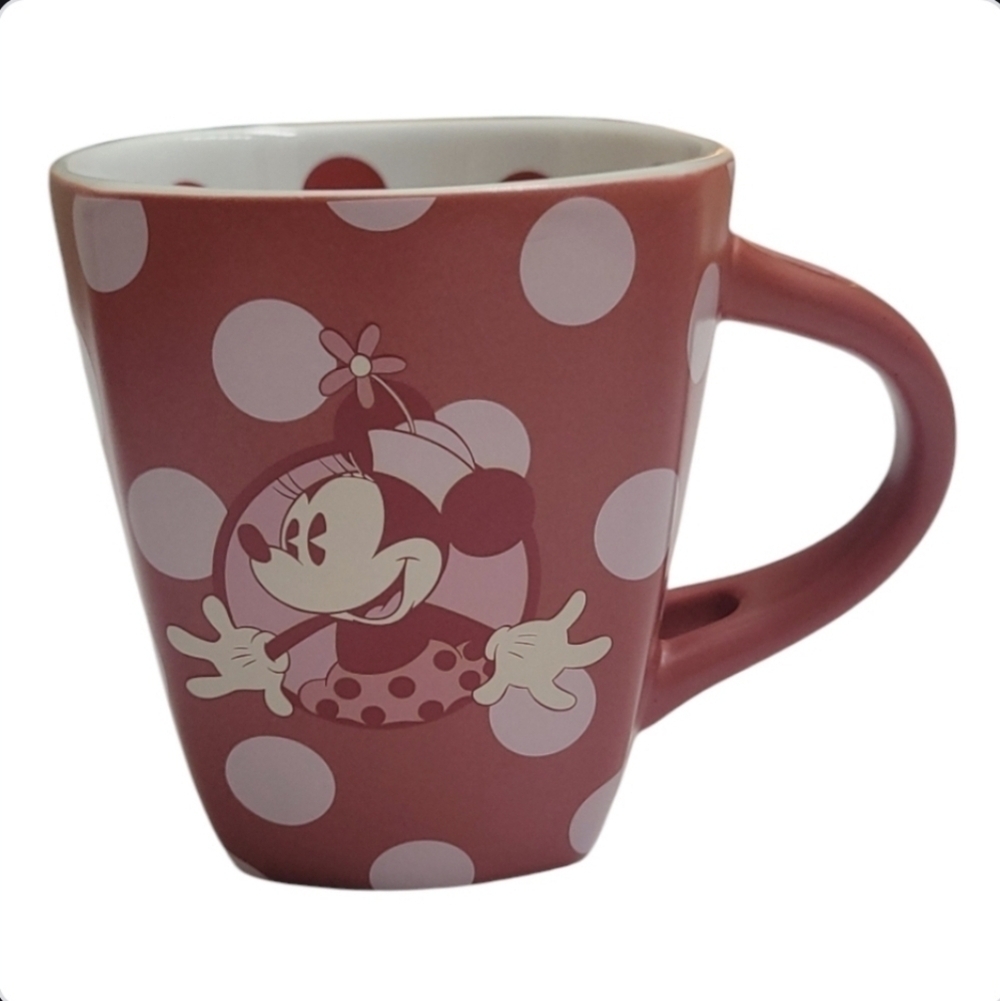 Vintage Disney Minnie Mouse Red Ceramic Mug 4" Collectible